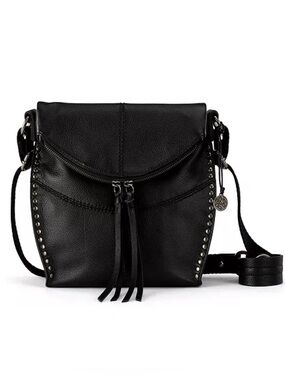 The Sak Silverlake Black Leather Studded Crossbody
